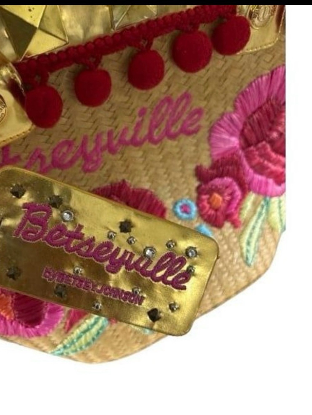 Betsey Johnson Betseyville La Playa Embroidered tote - Picture 4 of 8